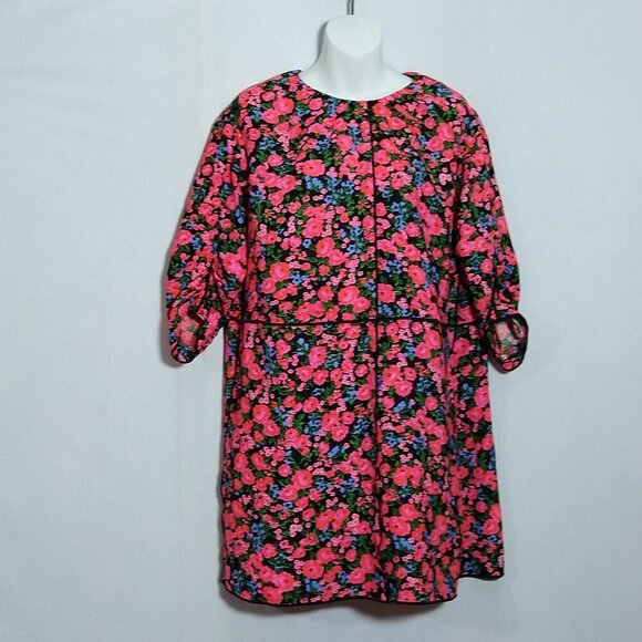 Marc Jacobs Shift Dress Black Multi Size 0 New NWT Floral - Picture 1 of 4